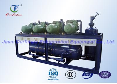 China Compresor 380V 3P 50Hz del paralelo del congelador de ráfaga con el conector líquido del espray en venta