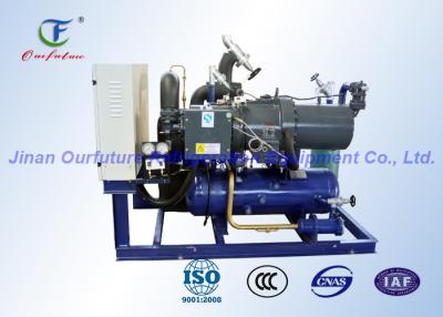 China Air Cooled R22 Screw Compressor Unit , Fusheng Freezer Condensing Unit for sale
