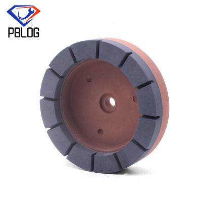 China Brown Segmented Diamond Cup Wheel No Scratch Cup Type Grinding Wheel for sale