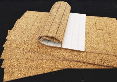 中国 1 セルフスティックコルクパッド ガラスディバイダー 木材 PVCコルク保護パッド 販売のため