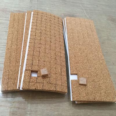 China Natural Self Adhesive Cork Pads 1/8 Inch Thickness Cork Furniture Pads For Indoor Building à venda