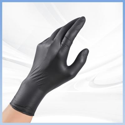 China Lightweight Breathable Household Cleaning Gloves PVC Black Gloves for sale