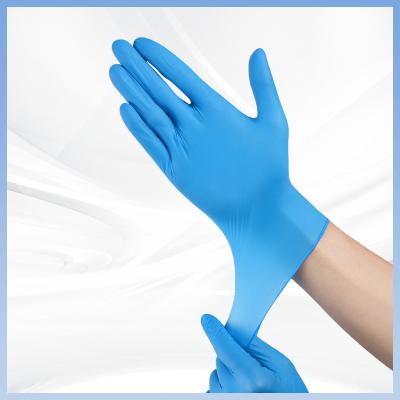 China Los guantes de limpieza de polivinilo del hogar azul del cloruro impermeabilizan no reutilizable en venta
