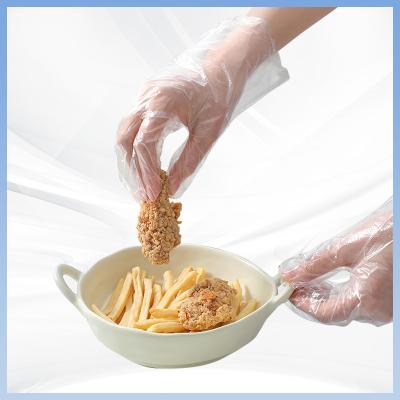 China Alkalis Resistance Polythene Disposable PE Gloves For Food Service for sale