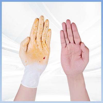 China White Latex Gloves Safe And Sanitary Disposable Latex Gloves For Clean Handling for sale