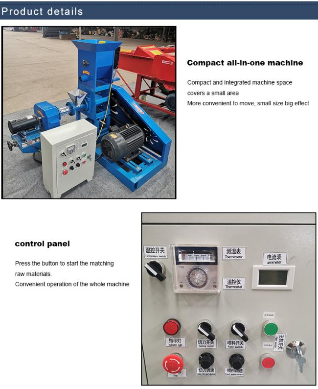Fish Feed Making Plant Pet Food Pellet Mill Extruder Machine