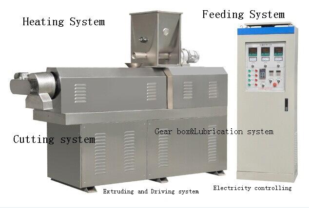 Tvp Vegetable Meat Textured Soya Nugget Chunks Protein Making Equipment Machine