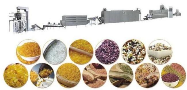 Artificial Fortified Nutrition Rice Twin Screw Extruder Making Machine
