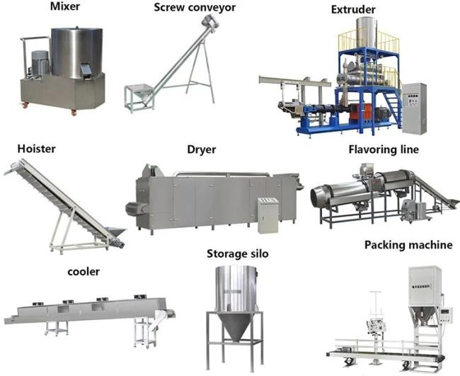 Commercial Floating Fish Feed Pellet Making Processing Machine Fish Feed Extruder Animal Pet Food Production Line