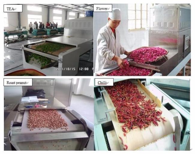 40kw Microwave Black Tea Drying Fixing Machine with PLC Control