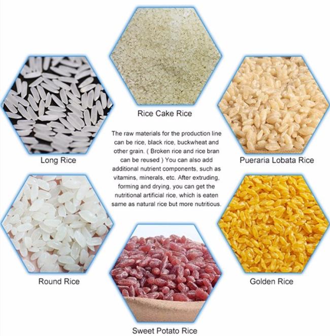 Automatic Stainless Steel Twin-Screw Nutrition Rice Production Line Equipment
