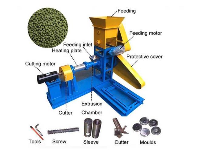 Fish Food Extruder Production Line for Fish Food Making Machine