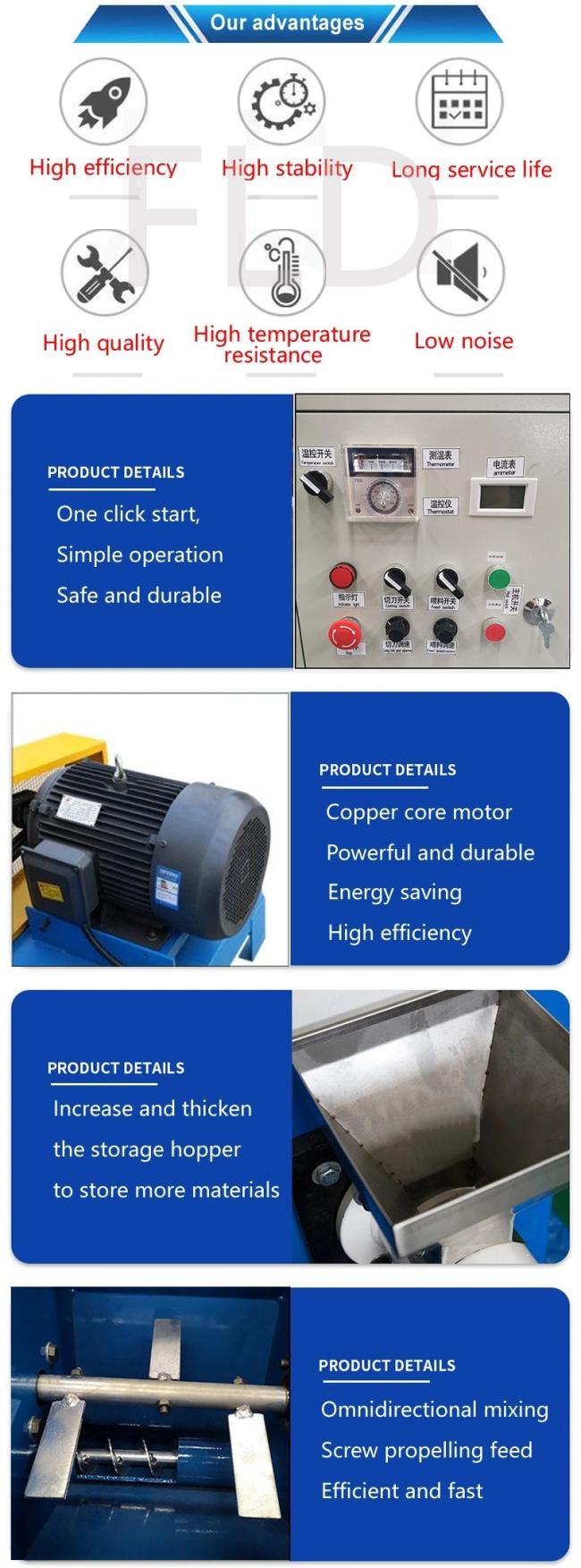 Large Capacity Animal Feed Machinery Floating Fish Feed Extruder