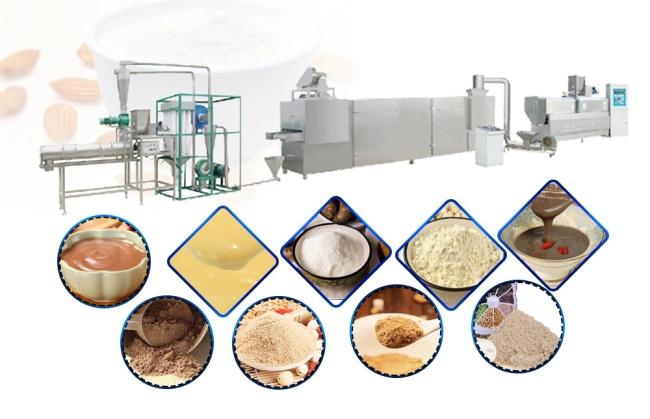 Nutritional Power Grains Puffing Power Baby Food Grain Porridge Making Machine Production Line
