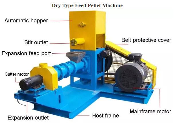 Hot Sale Floating Fish Feed Extruder, High Quality Fish Feed Pellet Mill, Floating Feed Making Machine