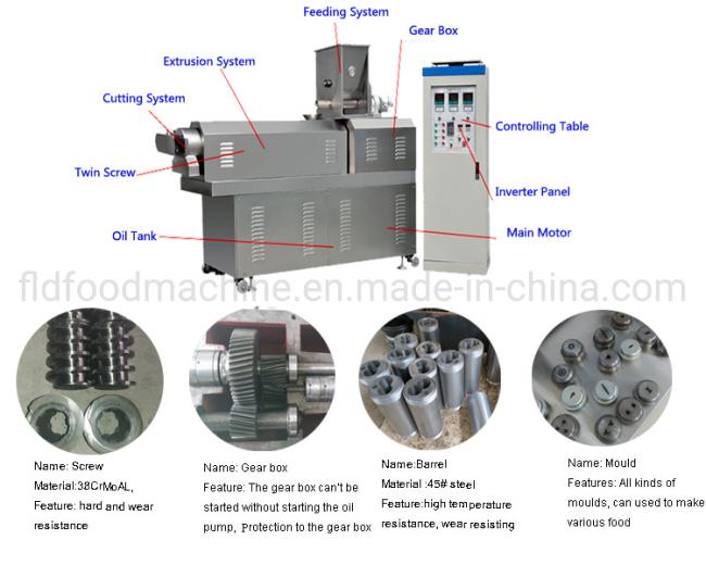 Automatic Dog Cat Pet Dry Food Pellet Processing Line Making Machine