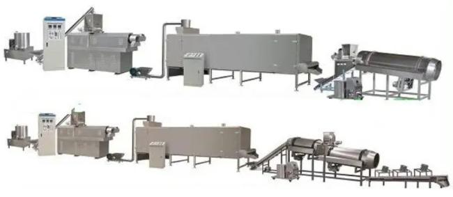 Automatic Fish Food Feed Twin Screw Extruder Machine Processing Line