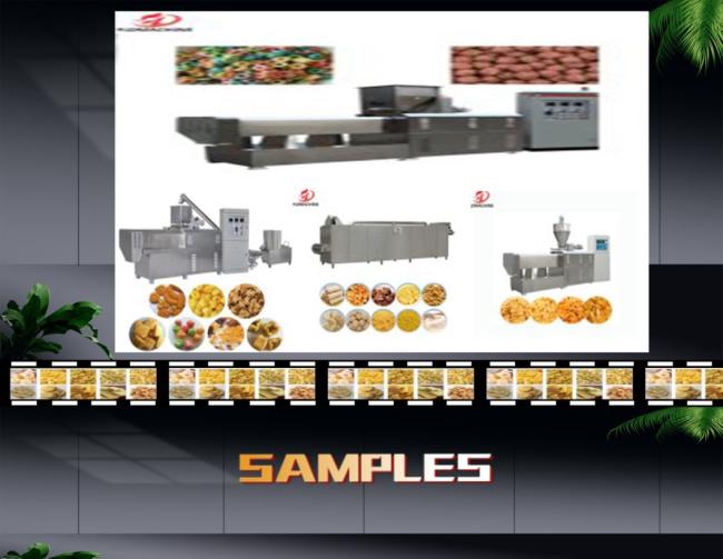 Electric Corn Puffed Extruding Machine Snack Rice Extruder Puffing Seasoning Flavoring Production Line