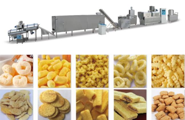 High Quality Made in China Automatic Food Making Puffed Rice Corn Puffed Snack Extruder Machine at Factory Direct Price