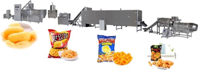 Corn Puffed Extruder Snack Machine Expand Corn Snacks Food Machinery Production Line