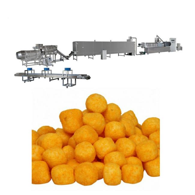 Corn Puffing Snacks Twin Screw Extruder Seasoning Snacks Production Line