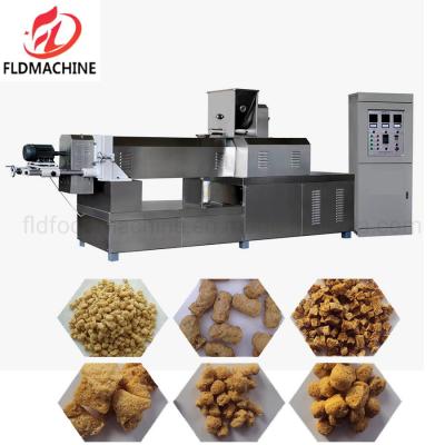 China Textured Corn Flour Soy Bean Meat Protein Extruder Machine with 200-250kg/H Capacity for sale
