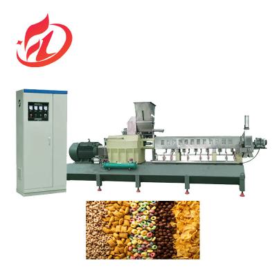 China Flavored Corn Flakes Production Line/Krunch Rice Crispy Process Plant with Inverter ABB/ Delta for sale