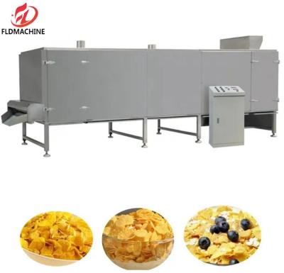 China Breakfast Cereal Corn Flakes Snack Food Extruder Machine for sale