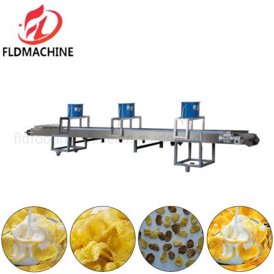 China Electric Corn Flakes Making Extruder Machine for Breakfast Cereal Production Solution for sale