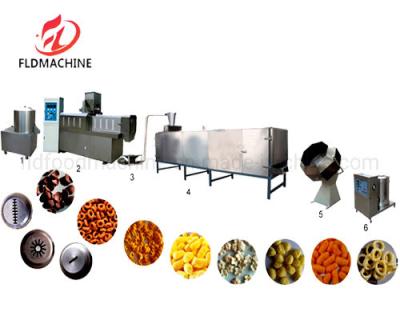China Kurkure Chips Cheetos Snacks Corn Curls Making Machine Bugles or Puffed Corn Machine for sale