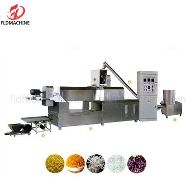 China Nutrition Fortified Rice Making Machine Twin Screw Extruding Making Machine Stainless Steel 304 for Sell High Capacity China for sale
