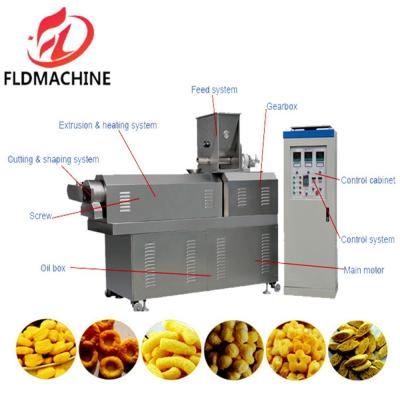 China Extruder for Food Corn Rice Stick Extruder Puff Snack Machine Corn Pops Snacks Food Making Machine for Sale for sale