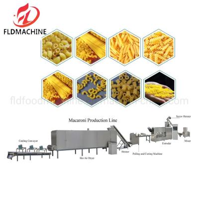 China Customized Spaghetti Pasta Wheat Food Material Macaroni Processing Line with Mixer Popular Type for sale