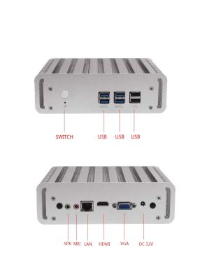 Chine PC industriel incorporé rocailleux d'Intel I3 I5 I7 avec 6 ports de LAN de COM 2 d'USB2 à vendre