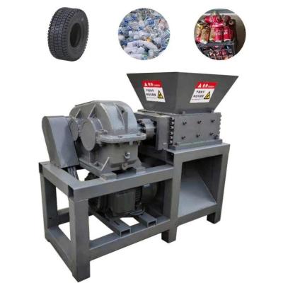 China Heavy Duty Plastic Shredder Machine Double Shaft Solid Waste Crusher Machine for sale