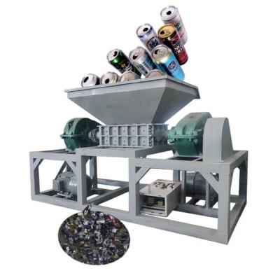 China Food Waste Shredder Machine Big Capacity Twin Shaft Metal Scrap Crusher for sale