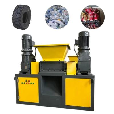 China Double Shaft Metal Chip Crusher Recycling Plastic Waste Crushing Machine for sale