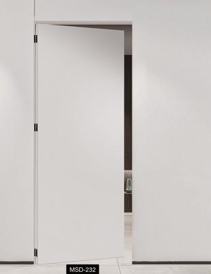 China Minimalist Modern Frameless Hidden Door Invisible Solid Wood Interior Doors for sale