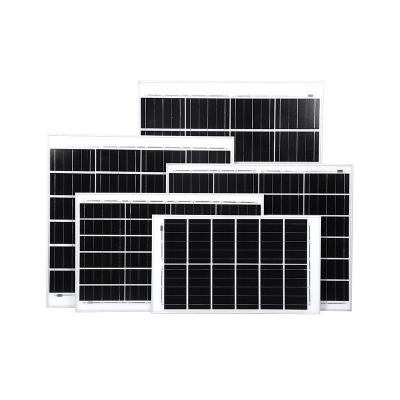 China 40W-90 Watt Monocrystalline Solar Panel 6V 18V Solar Photovoltaic Panel Component Panel for sale