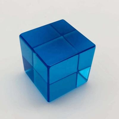 China Cubo claro da resina da lembrança, Art Acrylic Resin Flower Cube popular à venda