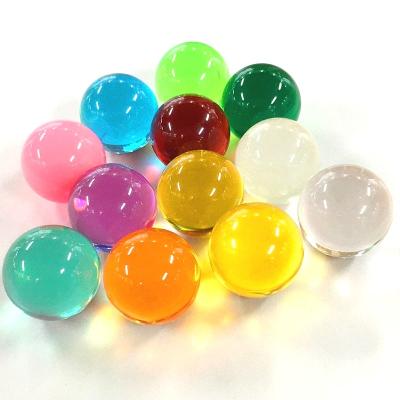 China Craft Customized made in China Good Price home gaming clear 75MM acrylic balls household decorating game Colorful resin ball for sale