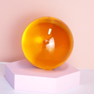 China Bola de bolhas de vidro transparente decorativa cor roxa cristal lear bola arcílica bolas de brinquedo à venda