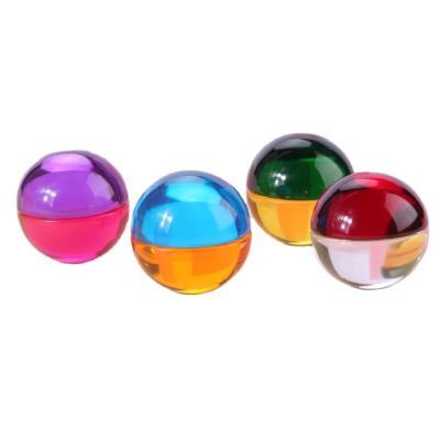 China Half Round Resin Ball 50mm Acrylic Style For Kids for sale