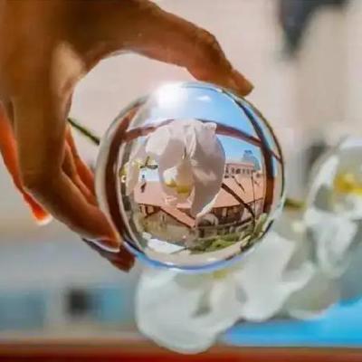 China Home Decoration Solid Acrylic Sphere , Clear Acrylic Contact Juggling Ball for sale