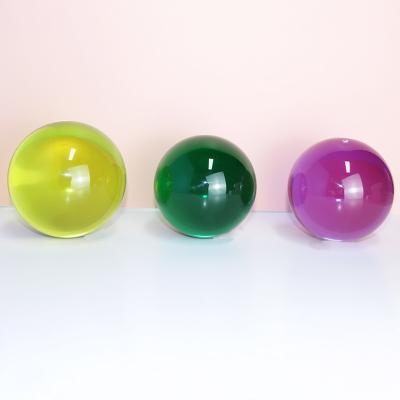 China Transparent Large Acrylic Sphere 40mm Clear Plastic Sphere Balls for sale