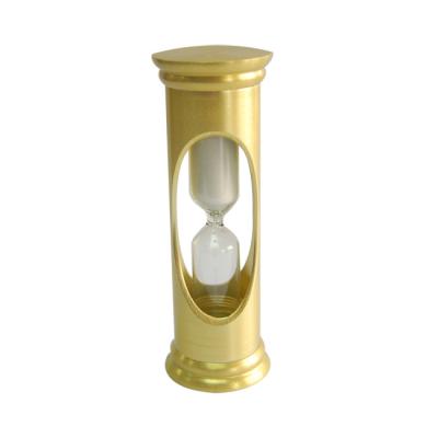 China Mini Brass Hourglass Sand Timer Size Customized For Business Gift for sale