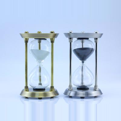 China Contador de tiempo decorativo de lujo de la arena del reloj de arena del vintage para los artículos para el hogar en venta