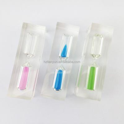 China 45 Second Sand Timer Hourglass Any Color Custmized 2.5*2.5*8cm for sale