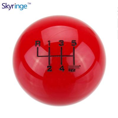 China Resin Red Ball Shift Knob Adapter Kit Universal Car Gear Shifter Lever for sale