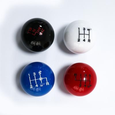 China 54mm Black Ball Shift Knob Car Accessories Color Customized for sale